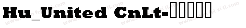 Hu_United CnLt字体转换